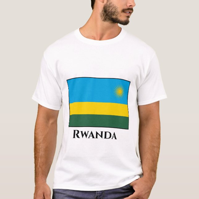 Ruanda-Flagge T-Shirt (Vorderseite)