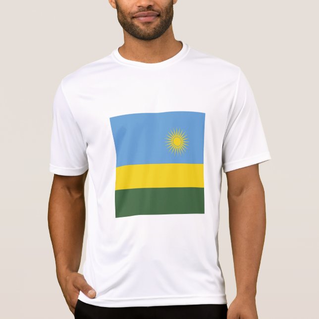 Ruanda-Flagge T-Shirt (Vorderseite)