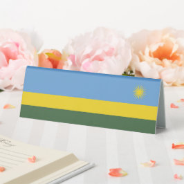 Ruanda-Flagge Tischaufsteller