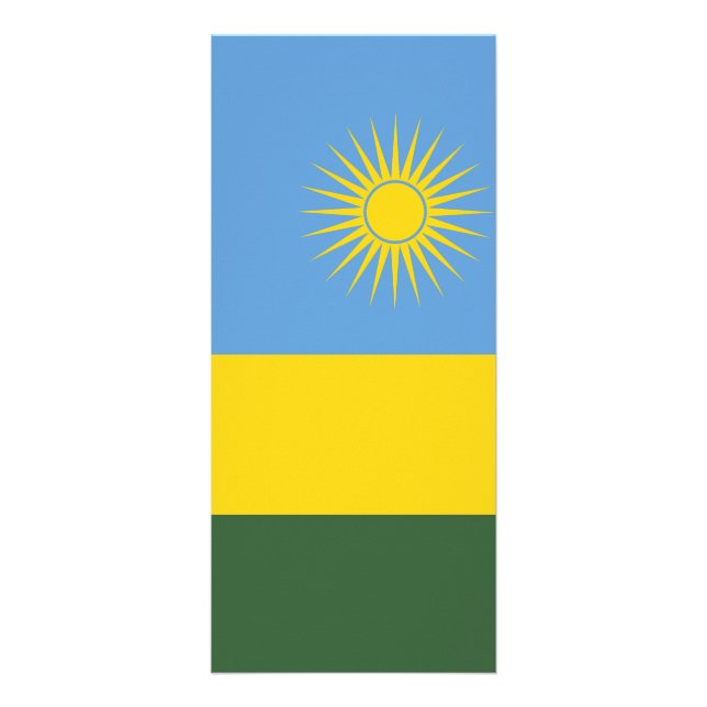 Ruanda-Flagge Werbekarte (Vorne)