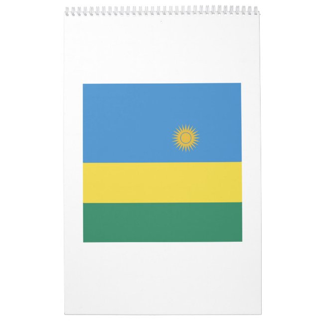 Ruanda-FlaggenEmblem Kalender (Titelbild)