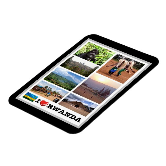 Ruanda - I Liebe - Magnet (Linke Seite)