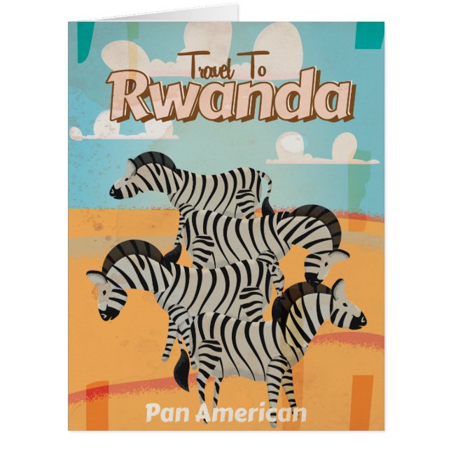 Ruanda Vintage Travel Poster (Vorderseite)