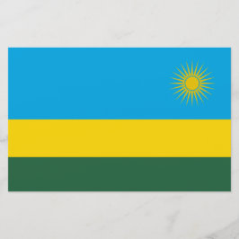 Ruandische Flagge (Ruanda) (Afrikanisches Land) Briefpapier