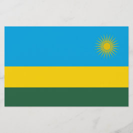Ruandische Flagge (Ruanda) (afrikanisches Land) Briefpapier