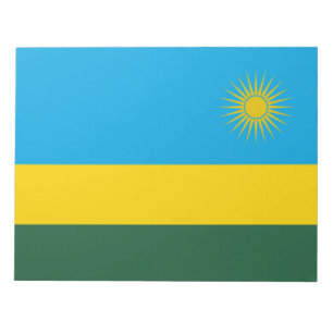 Ruandische Flagge (Ruanda) (afrikanisches Land) Notizblock