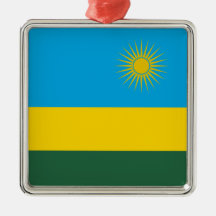 Ruandische Flagge (Ruanda) (afrikanisches Land)