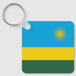 Ruandische Flagge Schlüsselanhänger