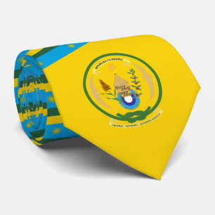Ruandische Flagge & Siegel, Flagge Ruandas Krawatte
