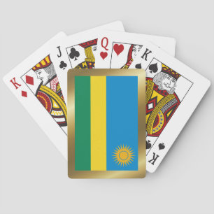 Ruandische Flagge Spielkarten