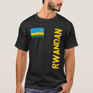 Ruandische Flagge und ruandische Wurzeln T-Shirt