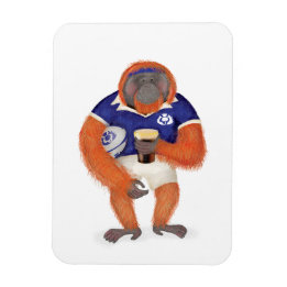 Ruaridh, der Rugby-Orang-Utan-Magnet Magnet