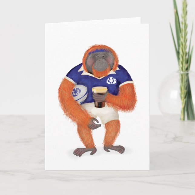 Ruaridh die robuste Orang-Utan-Karte Karte (Vorderseite)
