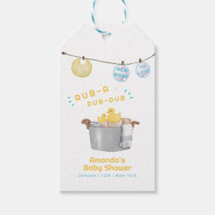 Rub A Dub Dub Wäscheleine Gummiente Baby Shower Geschenkanhänger