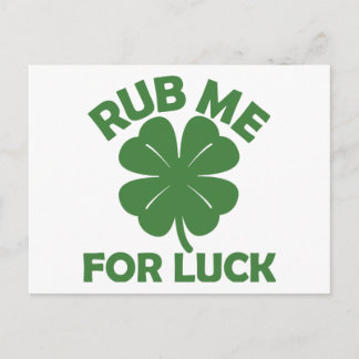Rub mich zum Glück Postkarte