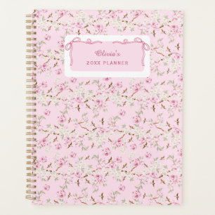 Ruban Coquette Floral Rose Féminin Personnalisé 20