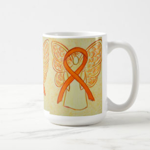 Ruban de sensibilisation orange Angel Art Mug