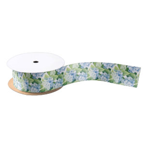 Ruban d'impression florale en satin