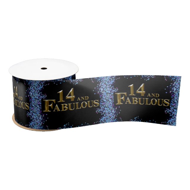 Ruban En Satin 14e anniversaire  (Bobine)