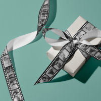 17 Bande de film noir et blanc Satin ruban