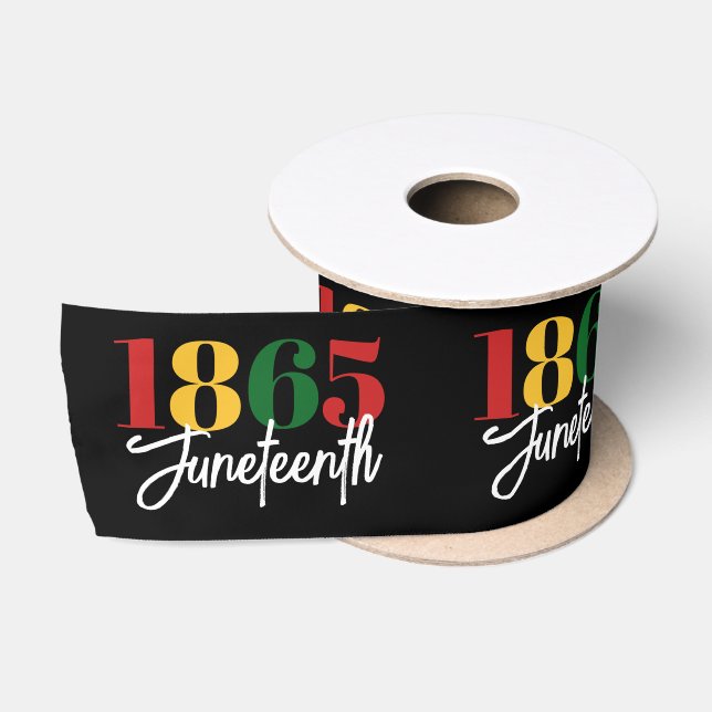 Ruban En Satin 1865 Liberté Célébration de l'histoire noire (Bobine)