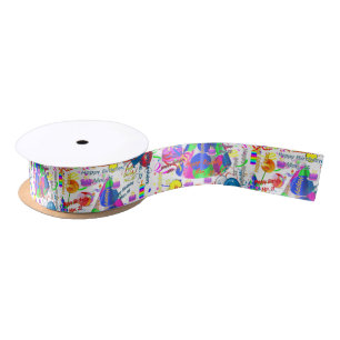 Ruban En Satin 25 mars Ruban d'anniversaire