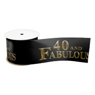 Ruban En Satin 40e anniversaire