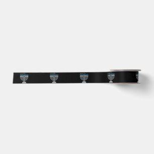 Ruban En Satin 5e nuit d'Hanoukka Parties scintillant Satin Ribbo