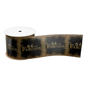 Ruban En Satin 64e anniversaire 