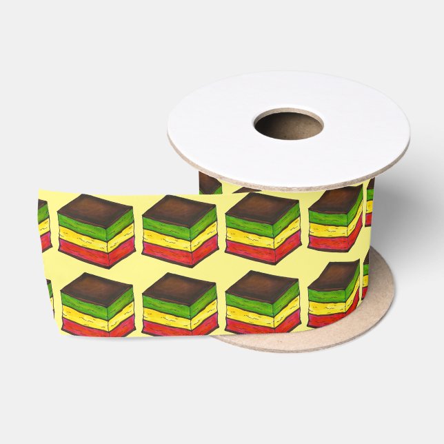 Ruban En Satin 7 Couche Italien Rainbow Cookie Noël ruban (Bobine)