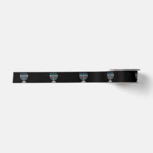 Ruban En Satin 7e nuit d'Hanoukka Parties scintillant Satin Ribbo