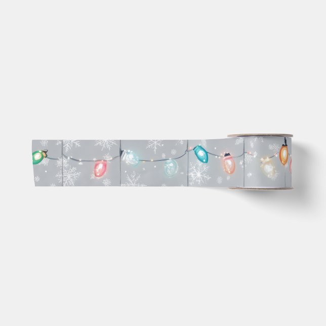 Ruban En Satin A Christmas Light Series Design #13 (Devant)