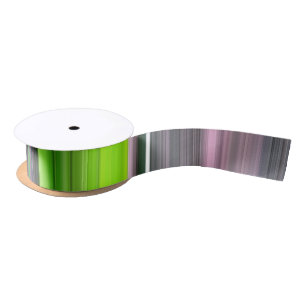 Ruban En Satin Abstract #1: Lime and grey
