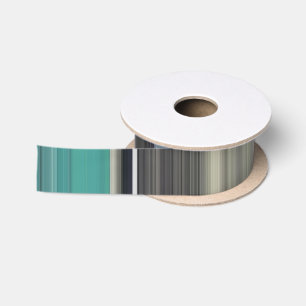 Ruban En Satin Abstract #1: Teal and grey