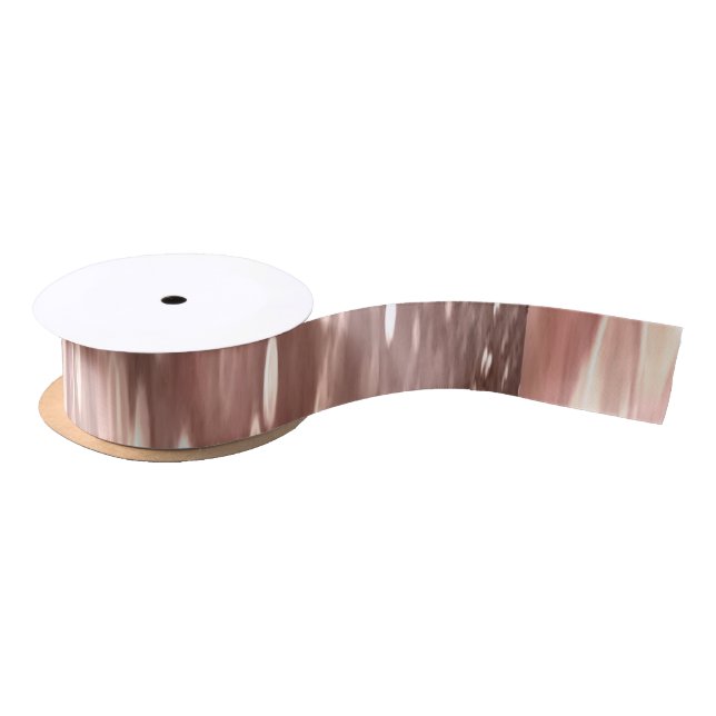 Ruban En Satin Abstract #3: Copper Rose Gold (Bobine)