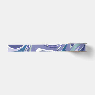 Ruban En Satin Abstrait bracelet en marbre bleu élégant personn
