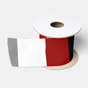 Ruban En Satin Abstrait noir, rouge et blanc