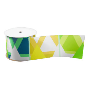 Ruban En Satin Abstrait vert jaune