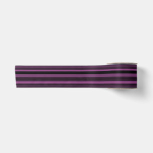 Ruban En Satin Abstraites bandes noires violettes