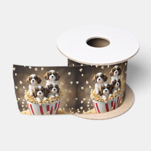 Ruban En Satin Adorable Chiots Espagnols Cavaliers,