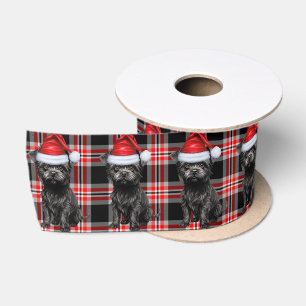 Ruban En Satin Affenpinscher Holiday Plaid Funny Chien Noël