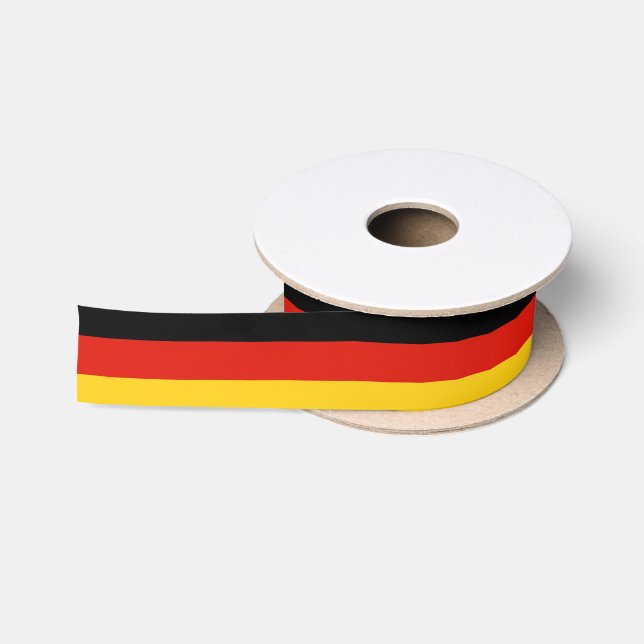Ruban En Satin Allemagne drapeau ruban cadeau pour les faveurs du (Bobine)