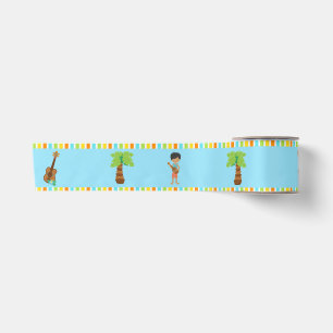 Ruban En Satin Aloha Cute African American Boy