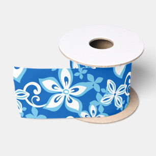 Ruban En Satin ALOHA HAWAII (BLEU x 2) SATIN RIBBON