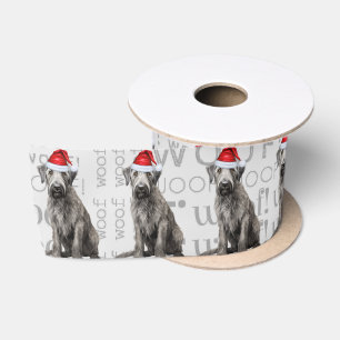 Ruban En Satin Amateur de chien drôle Chien de Noël cute Wolfhoun