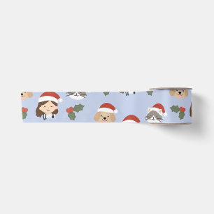 Ruban En Satin Amis vétérinaires de Noël personnalisés