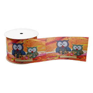 Ruban En Satin Amour de hibou