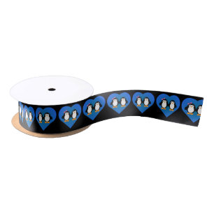 Ruban En Satin Amour des pingouins