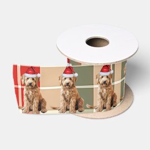 Ruban En Satin Amoureux des chiens Goldendoodle vacances Jour de 