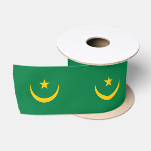 Ruban En Satin Ancien drapeau de Mauritanie